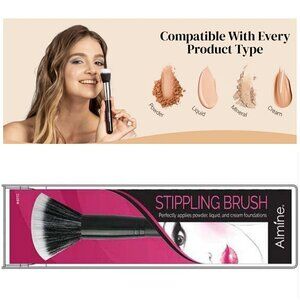 Nordstrom Almine Liquid Powder Cream Foundation Stippling Brush Makeup Tool